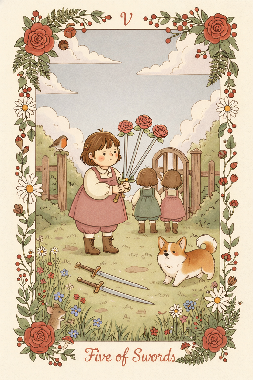 Cottagecore Tarot Template