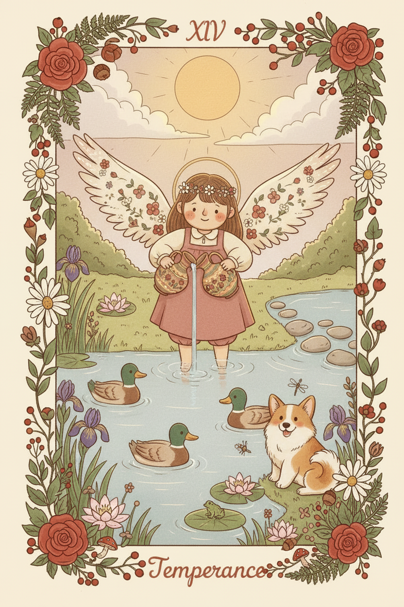 Temperance tarot card