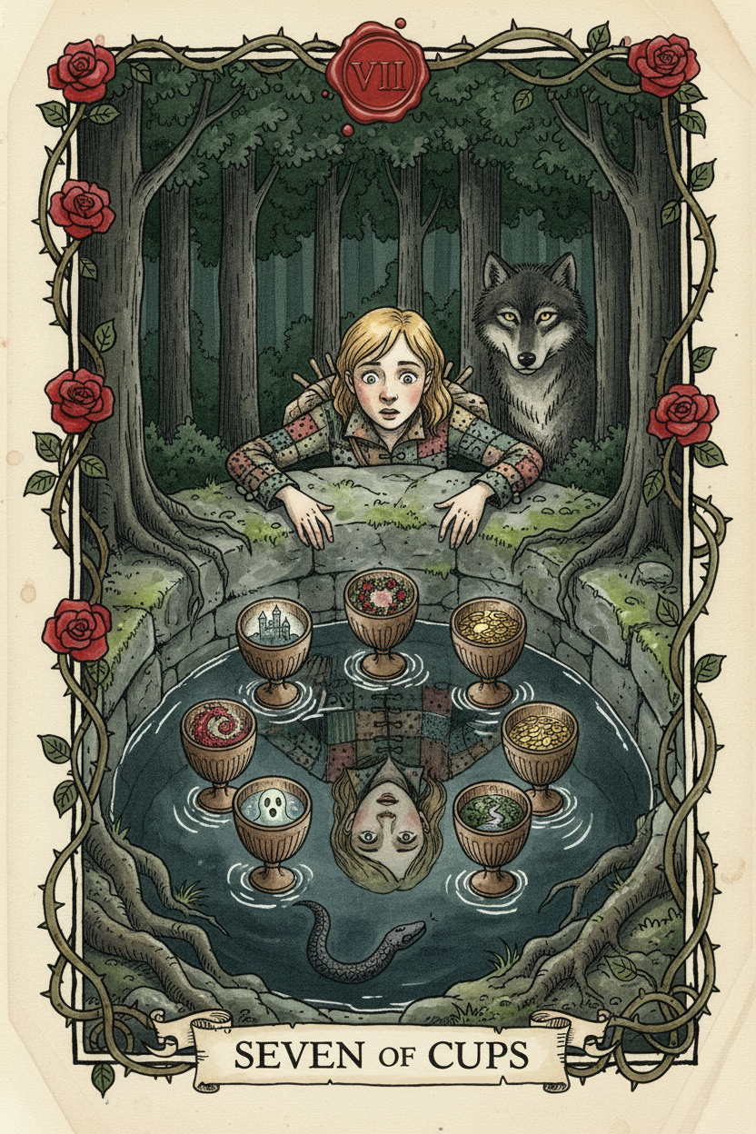 Seven of Cups tarot card